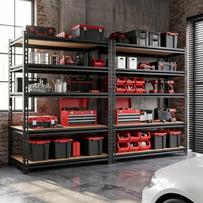 3000LBS Storage Rack,5-Tier Heavy-Duty Storage Shelving,Adjustable Metal Shelves,60" Hx28 Wx12 D Shelf for Warehouse,Garage,Pantry, Kitchen,Office