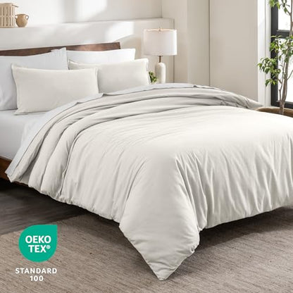 Bare Home Flannel Duvet Cover Set (Twin/Twin XL, Cream) | 100% Cotton, Velvety Soft, Heavyweight, Premium Flannel, Double Brushed, Includes Sham Pillow Cover - color: 06 - Cream (No Comforter), size: Twin/Twin XL