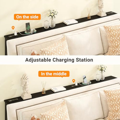 ELYKEN 78.8'' Narrow Console Table with Outlet, Sofa Table Behind Couch | Skinny Entryway Tables with Charging Station for Living Room, Hallway, 5.9 x 78.8 x 29.5in, Black - color: Black, size: 5.9"DX78.8"WX29.5"H