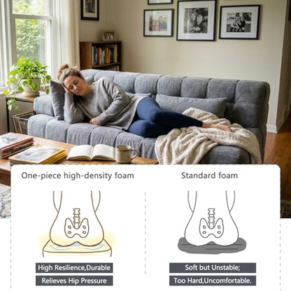 Loveseat Sofa,63" Boneless 2 Seater Couches,Sectional Foam Couch with Pillow,Comfy Floor Lounge Sleeper Sofa for Modern Living Room,Bedroom,Apartment,Office,Small Space,Grey - size: LOVESEAT