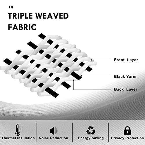 DWCN Blackout Curtains for Bedroom Living Room 42 x 63 Inch Long Black | 2 Panels Set, Room Darkening, Thermal Insulated, Light Blocking, Rod Pocket Drapes, Noise Reducing Window Treatments - color: Black, size: 42"W x 63"L (Pack of 2)