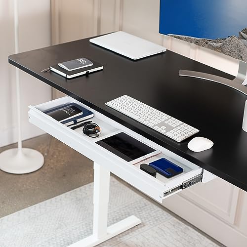 VIVO Large 33 inch Under Desk Slide Out Storage Drawer Organizer, White, DESK-DR33-W - color: White