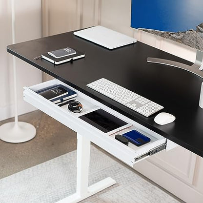 VIVO Large 33 inch Under Desk Slide Out Storage Drawer Organizer, White, DESK-DR33-W - color: White