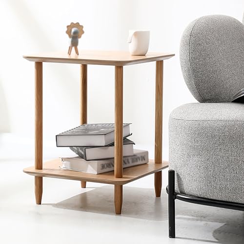 2 Tier Coffee Table, Narrow Coffee Table, Small Coffee Table with Storage. for Small Spaces, Bedroom, Living Room, Entryway