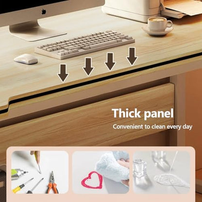 Gaming Desk Computer Writing Table Student Art Modren Simple Style PC Wood Suitable for Home, Office - color: Black, size: 55*23.6