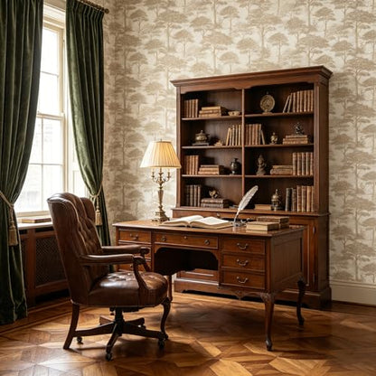 Forest Tree Peel and Stick self Adhesive Wallpaper - 128''x32'' - color: X02, size: 128"x32"