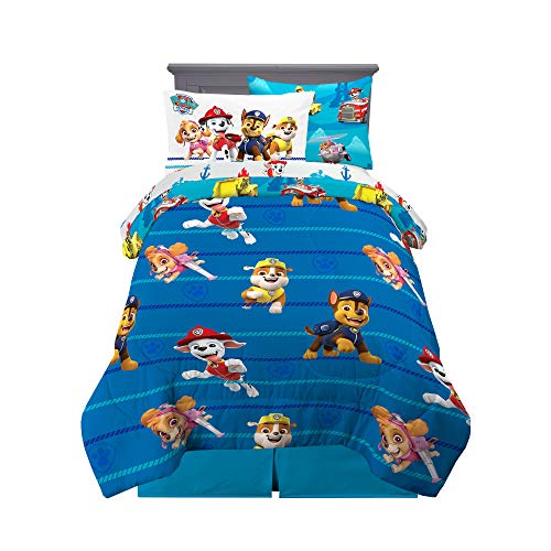 Paw Patrol Kids Bedding Super Soft Comforter and Sheet Set with Sham, 5 Piece Twin Size, (100% Officially Licensed Nickelodeon Product) By Franco - color: Paw Patrol, size: Twin