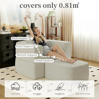 40" Pull Out Couch,2 in 1 Sleeper Sofa Bed,Convertible Sleeper Chair with Pillow Foldable Mattress with Back Support,Teddy Fleece,White - color: White