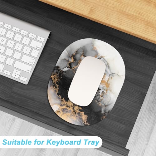 Rimilak Small Mouse Pad 6 x 8 Inch, Takes up Wrist and Mouse Space, Waterproof Compact Mini Mouse Mat for Laptop Computer Wireless Mouse Keyboard Home Office Travel,Gray Gradient Marble - color: Gray Gradient Marble, size: 8L x 6W inches