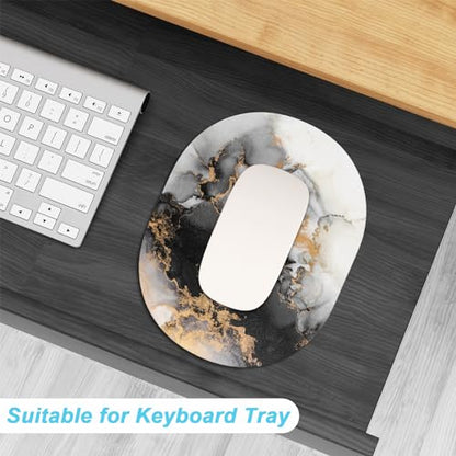 Rimilak Small Mouse Pad 6 x 8 Inch, Takes up Wrist and Mouse Space, Waterproof Compact Mini Mouse Mat for Laptop Computer Wireless Mouse Keyboard Home Office Travel,Gray Gradient Marble - color: Gray Gradient Marble, size: 8L x 6W inches