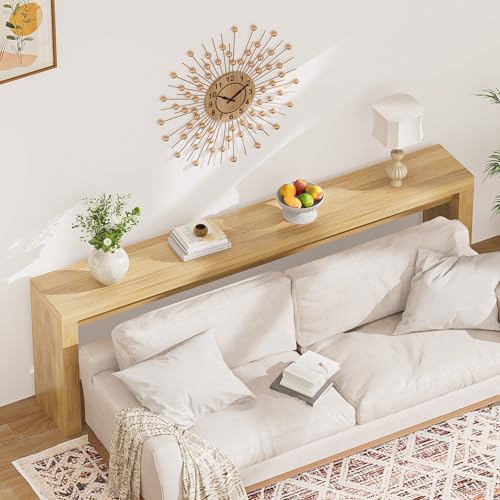 Extra Long Console Table for Entryway, 70.9-Inch Farmhouse Wood Behind Couch Table, Modern Entryway Rectangular Console Table for Entrance, Living Room, Hallway, Foyer (Natural) - color: Natural