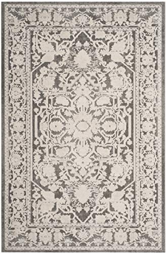 SAFAVIEH Reflection Collection Accent Rug - 2'3" x 3', Dark Grey & Cream, Non-Shedding & Easy Cleaning, Ideal for Entryway, Living Room, Bedroom (RFT665B) - color: Dark Grey/Cream, size: 2'3" x 3' (Rectangular)