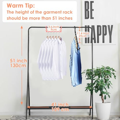 Closet Organizers and Storage, Magic Space Saving Hanger for 40 Heavy Clothes, Smart 360° Swivel Hook Cascading Hangers, Closet Organization Clothes Hangers, College Dorm Room Essentials for Girls | Upgraded Space Saving Hangers,Magic Closet Organization