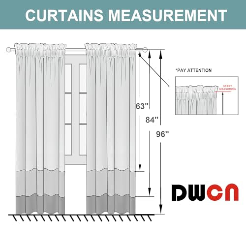 DWCN Blackout Curtains for Bedroom Living Room 42 x 84 Inch Long Ivory | 2 Panels Set, Room Darkening, Thermal Insulated, Light Blocking, Rod Pocket Drapes, Noise Reducing Window Treatments - color: Ivory, size: 42"W x 84"L (Pack of 2)