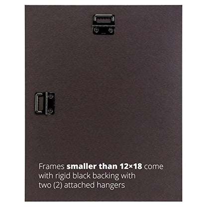 Craig Frames 23247778 Picture Frame 7-Piece Wall Set, Brown Frames, White Display Mats - color: 621FSET01S07X Brown Frame Set