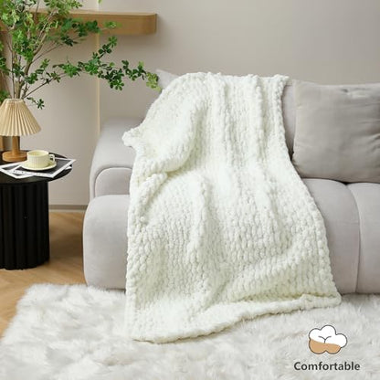 Cozyful Chunky Yarn for Hand Knitting - #10 Chunky Chenille Yarn, Jumbo Big Thick Chunky Yarns for Crocheting, Super Bulky Chunky Knit Blanket Yarns, 8 Skein (22 yds 8 oz Each Skein), Cream - color: Cream