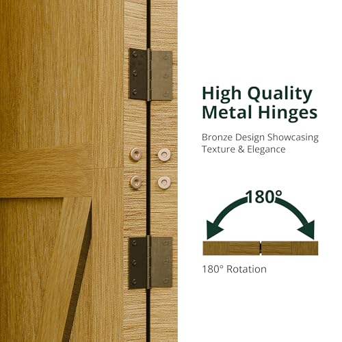 4 Panel Folding Room Divider, Solid Wood Privacy Screen, Freestanding Partition Wall, Temporary Wall for Home/Office/Bedroom/Restaurant, Natural - color: Natural