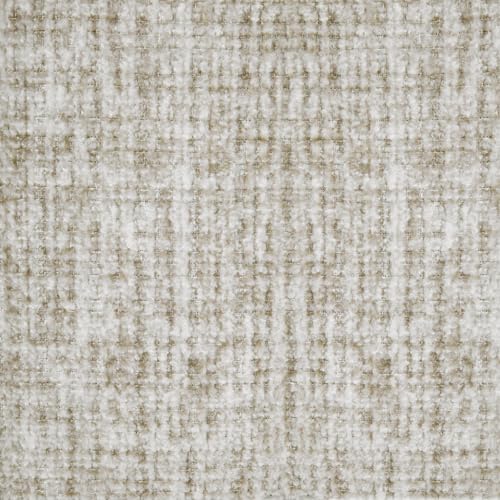 HomePop 24" Large Round Storage Ottoman - Cream Textural Woven - color: Cream Textural Woven