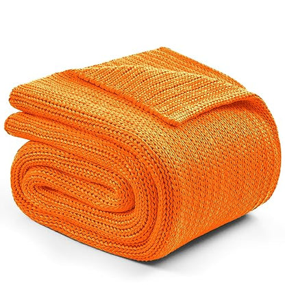 L'AGRATY Knitted Weighted Blanket - 48"x72" 20lbs Cooling Chunky Knit Heavy Blanket for Adults Braided Crochet Throw Thick Cable Yarn Knit Decorative No Beads Evenly Weighted Machine Washable | No Beads Evenly Weighted Machine Washable Chunky Braided Croc
