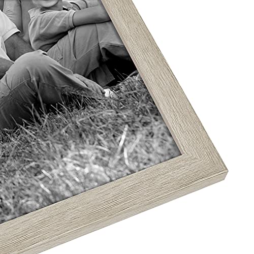 Americanflat Set of 10 Picture Frames with Shatter-Resistant Glass - Gallery Wall Frame Set with Two 8x10, Four 5x7 and Four 4x6 Frames - Signature Collection - Driftwood | Includes two 8x10, four 5x7 and four 4x6, shatter-resistant glass, hanging hardwar