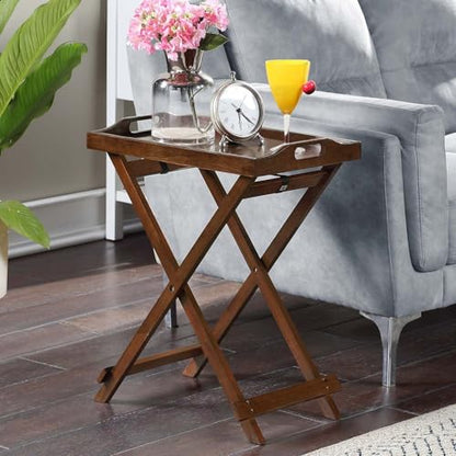 Convenience Concepts Designs2Go Folding Tray Table, Espresso - color: Espresso