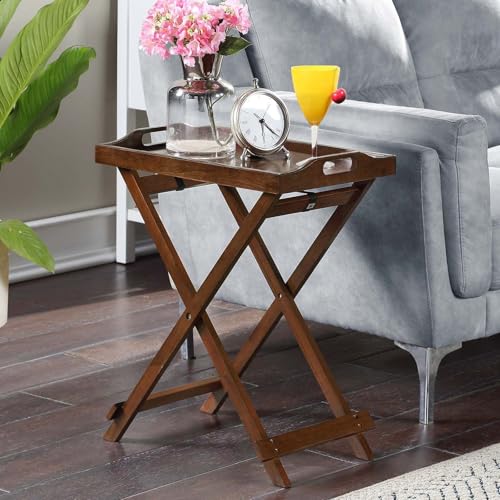 Convenience Concepts Designs2Go Folding Tray Table, Espresso - color: Espresso