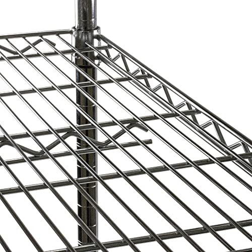 Shelving Inc. 8" d x 18" w Chrome Wire Shelving with 3 Tier Shelves | Weight Capacity 800lbs Per Shelf, Durable Kitchen and Garage Storage Shelves, Adjustable Shelf Organizer Storage Rack - size: 8" d x 18" w x 34" h