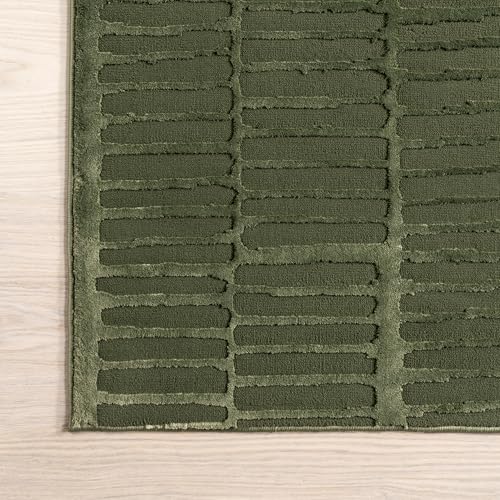nuLOOM Kailani Green Geometric Washable Area Rug, 2' x 3' | Nuloom Kailani Geometric 2' x 3' Machine Washable Accent Rug for Living Room Bedroom Dining Room Entryway, Green - color: Green, size: 2' x 3' (Rectangular)