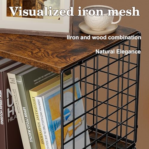Dmevkic 2 Cube DIY Stackable Small Bookcase,Bookshelf for Small Spaces,Cube Storage Organizer for Living Room, Bedroom, Home Office,12.2" x 12.2" x 12.2"