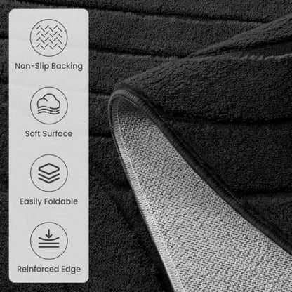 Sour Lemon Area Rugs 9x12 Living Room Bedroom, Modern Washable Rug Black | Machine Carpet Non-Slip, Soft Large Fluffy Plush Thick, Big, Geometric High-Low Pile Nersy Rug for Kids Dining Room - color: Black, size: 9' x 12' (Rectangular)