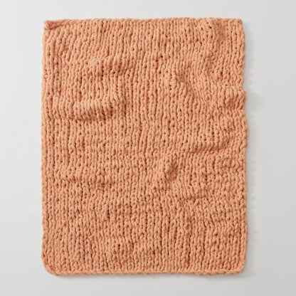 WESHIONGOO Chunky Knit Blanket Throw for Couch Bed 51"×63" Peach Fuzz | 100% Handmade Knitted Throw blanket Fluffy Soft Blanket with Jumbo Chenille Yarn Thick - color: Peach Fuzz, size: 51"x63"(Large Size Throw)