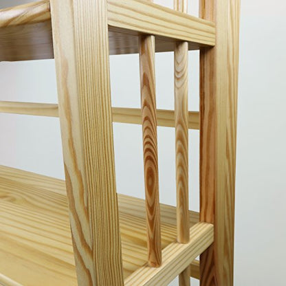 Casual Home 3-Shelf Folding Stackable Bookcase (27.5" Wide)-Natural - color: Natural, size: 3-Shelf Stackable