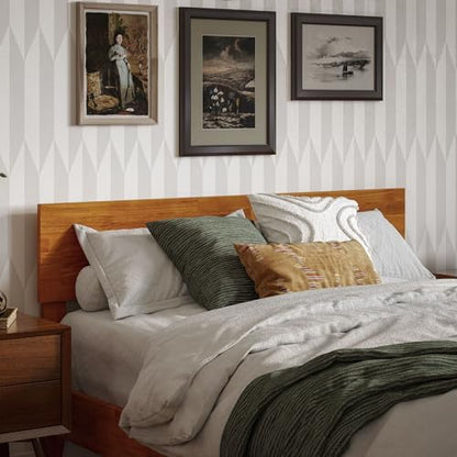 AFI, Orlando Full Adjustable Modern Wood Panel Headboard, Light Toffee - color: Light Toffee, size: Full