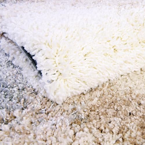 Rugs.com Soft Touch Shag Collection Area Rug – 3x5 Khaki Shag Rug Perfect for Entryways, Kitchens, Breakfast Nooks, Accent Pieces - color: Khaki, size: 3' x 5' (Rectangular)