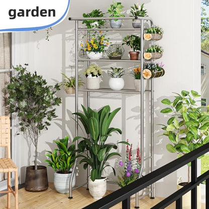 Simple Trending 3 Tier Over The Toilet Rack, Shelf Bathroom, Bathroom Stand Organizer Space Saver, Silver - color: Silver With Towel Rack