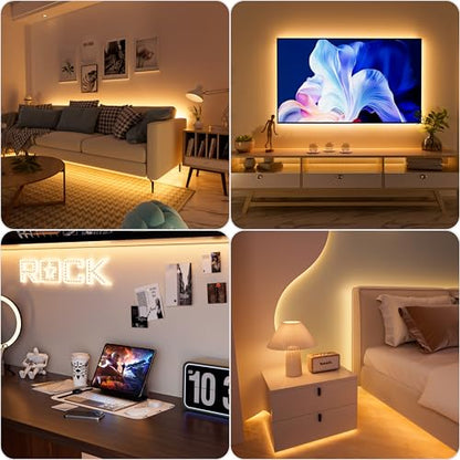 PAUTIX LED Strip Light 5V USB 6.56ft/2m 2700K, 640LEDs 1200lm Dimmable COB LED Strip Light Warm White CRI90+ USB TV Backlight,Flexible Under Cabinet Tape Light for Bedroom,Kitchen,Home DIY Lighting - color: 2700K, size: 6.56 ft