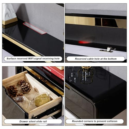 Solid Wood Floating TV Stand Wall Mounted, Black, 78.7" Wall Mounted Entertainment Center Console, Hanging tv Media Shelf for Living Room, Bedroom (DSGBLACK-A, 78.7IN) - color: Dsgblack-a, size: 78.7IN