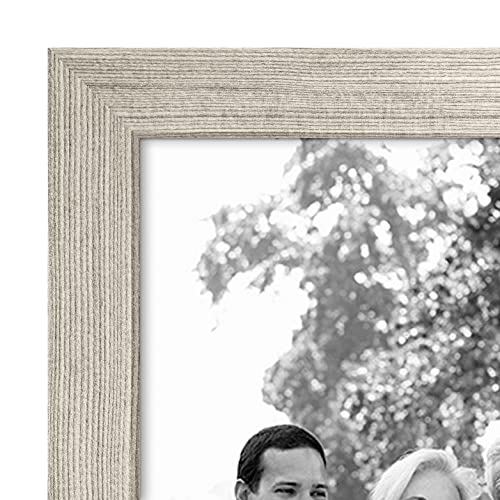 Americanflat Set of 10 Picture Frames with Shatter-Resistant Glass - Gallery Wall Frame Set with Two 8x10, Four 5x7 and Four 4x6 Frames - Signature Collection - Driftwood | Includes two 8x10, four 5x7 and four 4x6, shatter-resistant glass, hanging hardwar