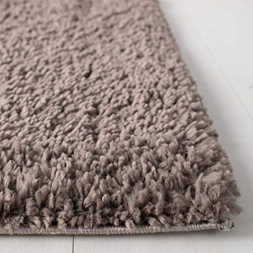 SAFAVIEH August Shag Collection Accent Rug - 2'3" x 4', Taupe, Solid Design, Non-Shedding & Easy Care, 1.2-inch Thick Ideal for High Traffic Areas in Entryway, Living Room, Bedroom (AUG900R) - color: Taupe, size: 2'3" x 4' (Rectangular)