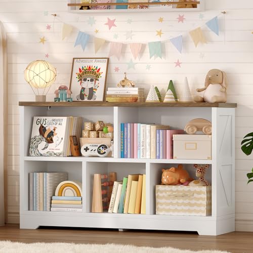 5 Cube Storage Organizer Bookshelf, Freestanding Open Cube Shelf/Storage, Book Shelf for Living Room, Home Office