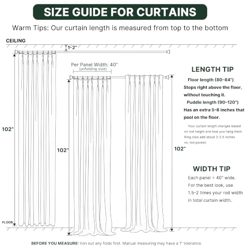 H.VERSAILTEX Pinch Pleated Full Blackout Curtains Diamond Textured Room Darkening Window Curtains 102 inch for Living Room Bedroom Black Out Pinch Pleat Drapes with Hooks 2 Panel, Natural - color: Natural, size: 40"W x 102"L (Pack of 2)