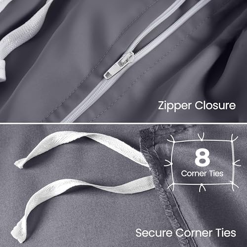 Utopia Bedding 4 Piece Bedding Set - 1 Fitted Sheet (54x75), 1 Duvet Cover Full Size, 2 Pillow Case (20x30) - All Season Luxury Bed in a Bag with Zippered Full Duvet Cover - No Comforter (White) - color: Grey, size: Full - Duvet Cover with Fitted Sheet