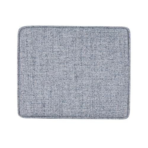 HomePop 22" Medium Rectangular Storage Ottoman - Blue Gray Woven Fabric - color: Blue Gray Woven Fabric