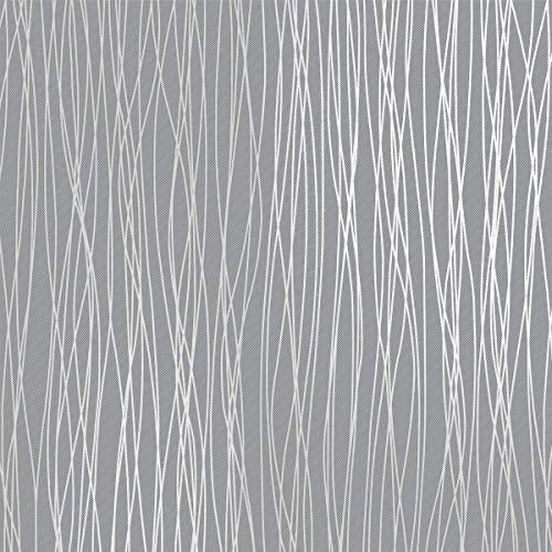 mamonhome Silver Gray Self Adhesive Removable Wallpaper Peel and Stick Wallpaper for Livingroom, Bedroom, Kitchen, Bathroom. (Modern Stripes(Non-Adhesive)) - color: modern stripes(Non-adhesive)