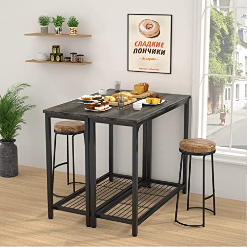 Ecoprsio Console Table Sofa Table with Mesh Shelves, 2 Tier Entryway Table Foyer Table for Entryway, Front Hall, Hallway, Sofa, Couch, Living Room, Coffee Bar, Kitchen, Grey, 32 Inch - color: Grey, style: 2-Tier
