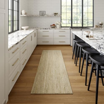 nuLOOM Rigo Off White Solid Flatweave Runner Rug, 2' x 16' - color: Off White, size: 2'6" x 16' (Runner)