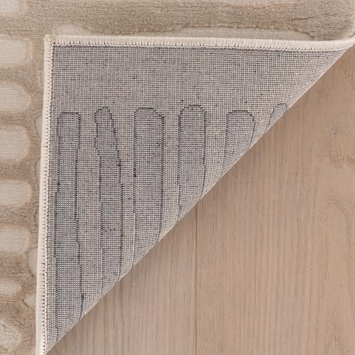 nuLOOM Kailani Cream Geometric Washable Area Rug, 4' x 6' | Nuloom Kailani Geometric 4' x 6' Machine Washable Area Rug for Living Room Bedroom Dining Room, Cream - color: Cream, size: 4' x 6' (Rectangular)