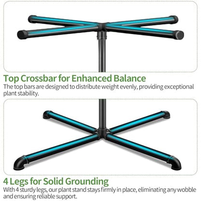 Plant Hanger Indoor, 59" Tall Hanging Plant Stand Heavy Duty Metal Indoor Plant Hanger Stand Hanging Plant Holder with 8 Hooks Hanging Planters for Indoor Plants Bedroom Living Room Balcony