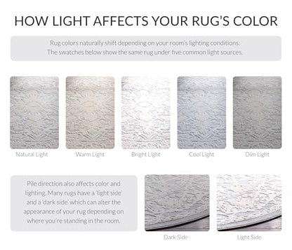 SAFAVIEH Reflection Collection Runner Rug - 2'3" x 10', Light Grey & Cream, Non-Shedding & Easy Cleaning, Ideal for Living Room, Bedroom (RFT665C) - color: Light Grey/Cream, size: 2'3" x 10' (Runner)