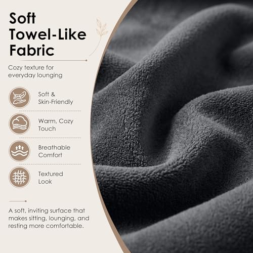 Dreamzie 55'' 3 in 1 Convertible Sofa Bed with USB Charging Ports, Pull Out Couch with Adjustable Backrest and Side Pockets, Sleeper Sofa for Living Room, Apartment, RV, Easy Assembly - Dark Grey - color: Dark Grey